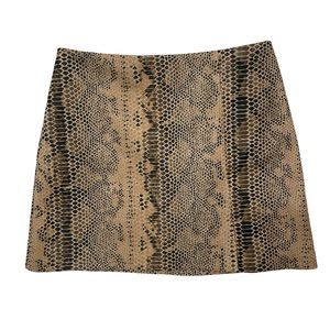 House of Harlow 1960 Vegan Leather Snake Skin Mini Skirt